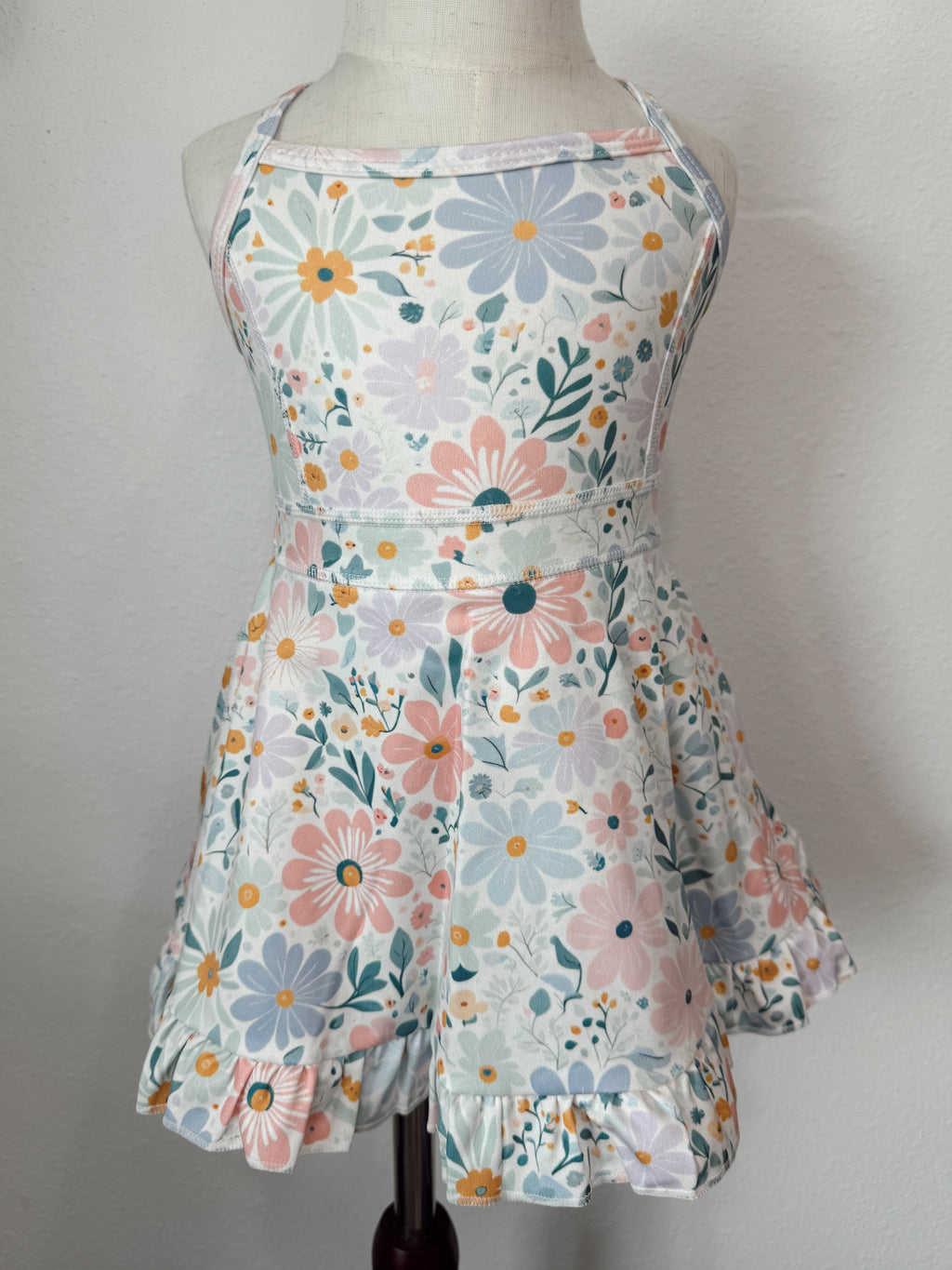 Floral Yoga Dress with Built in Shorts