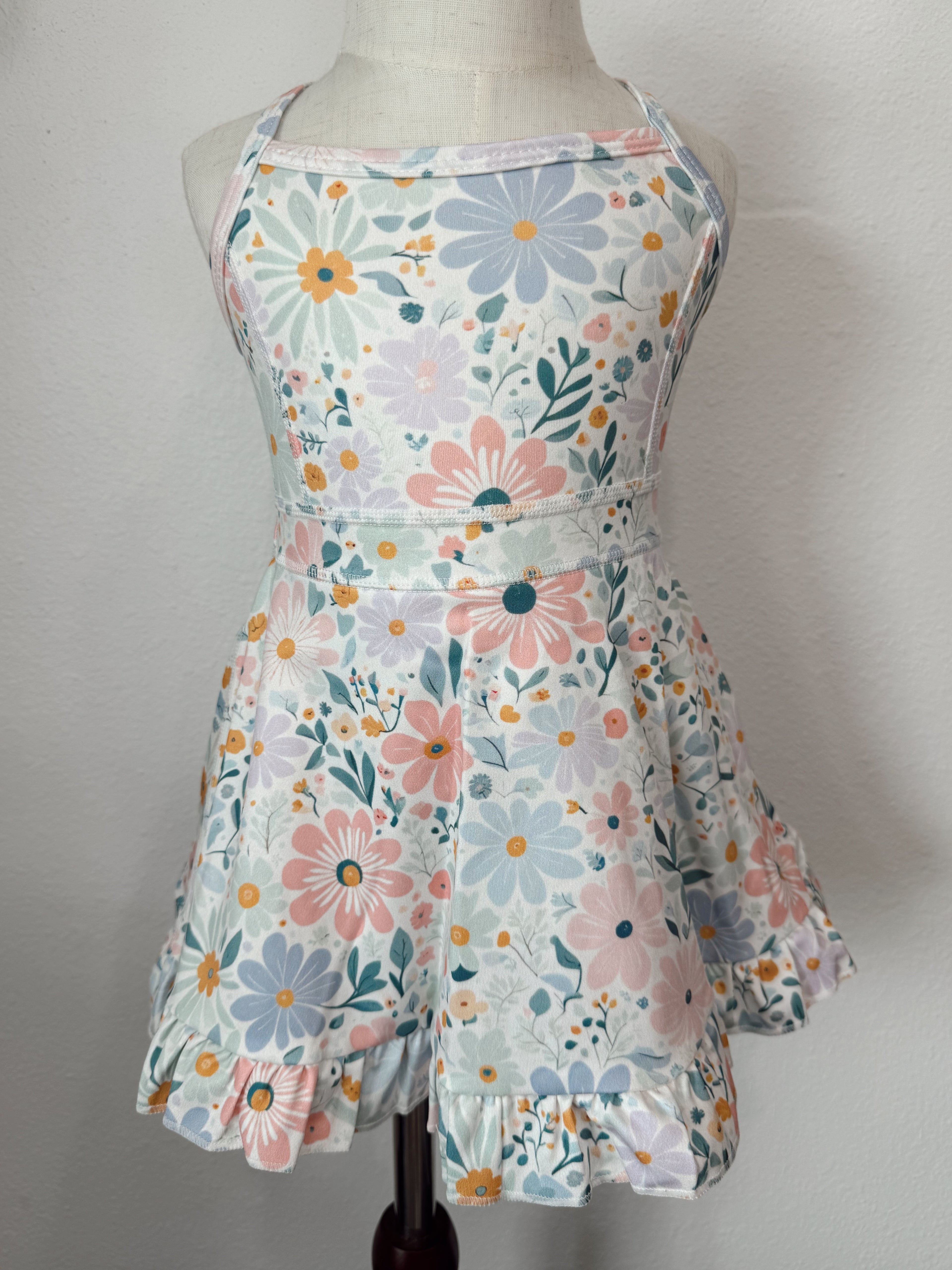 Floral Yoga Dress with Built in Shorts