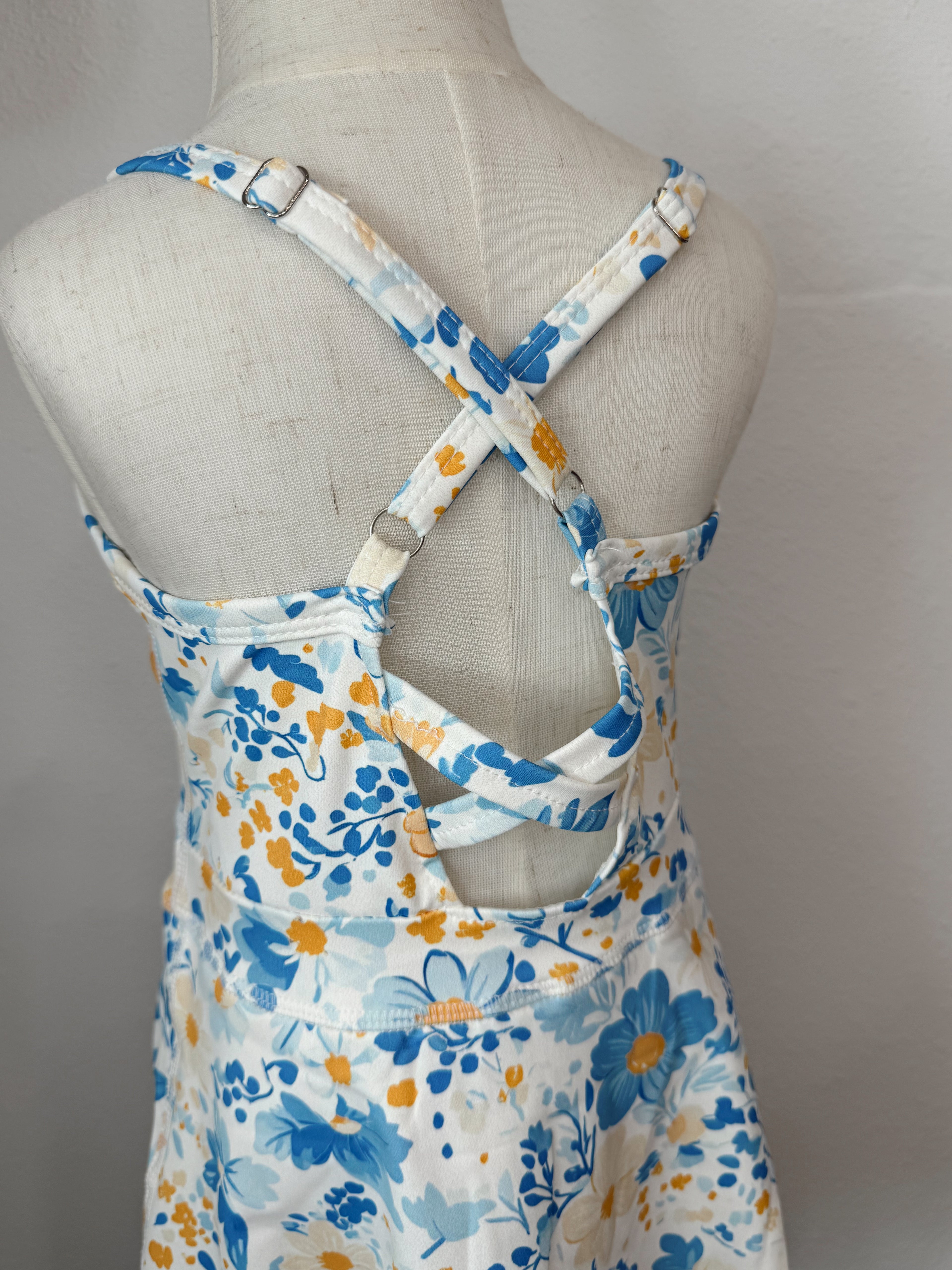 Floral Yoga Dress with Built in Shorts