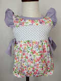 Floral Bubble Romper with Snaps