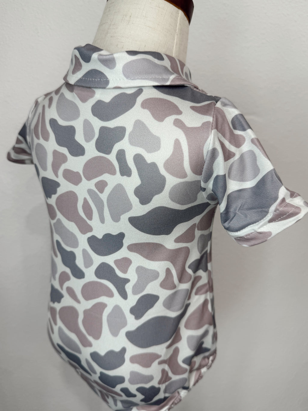 Camo Bubble Romper with Snaps
