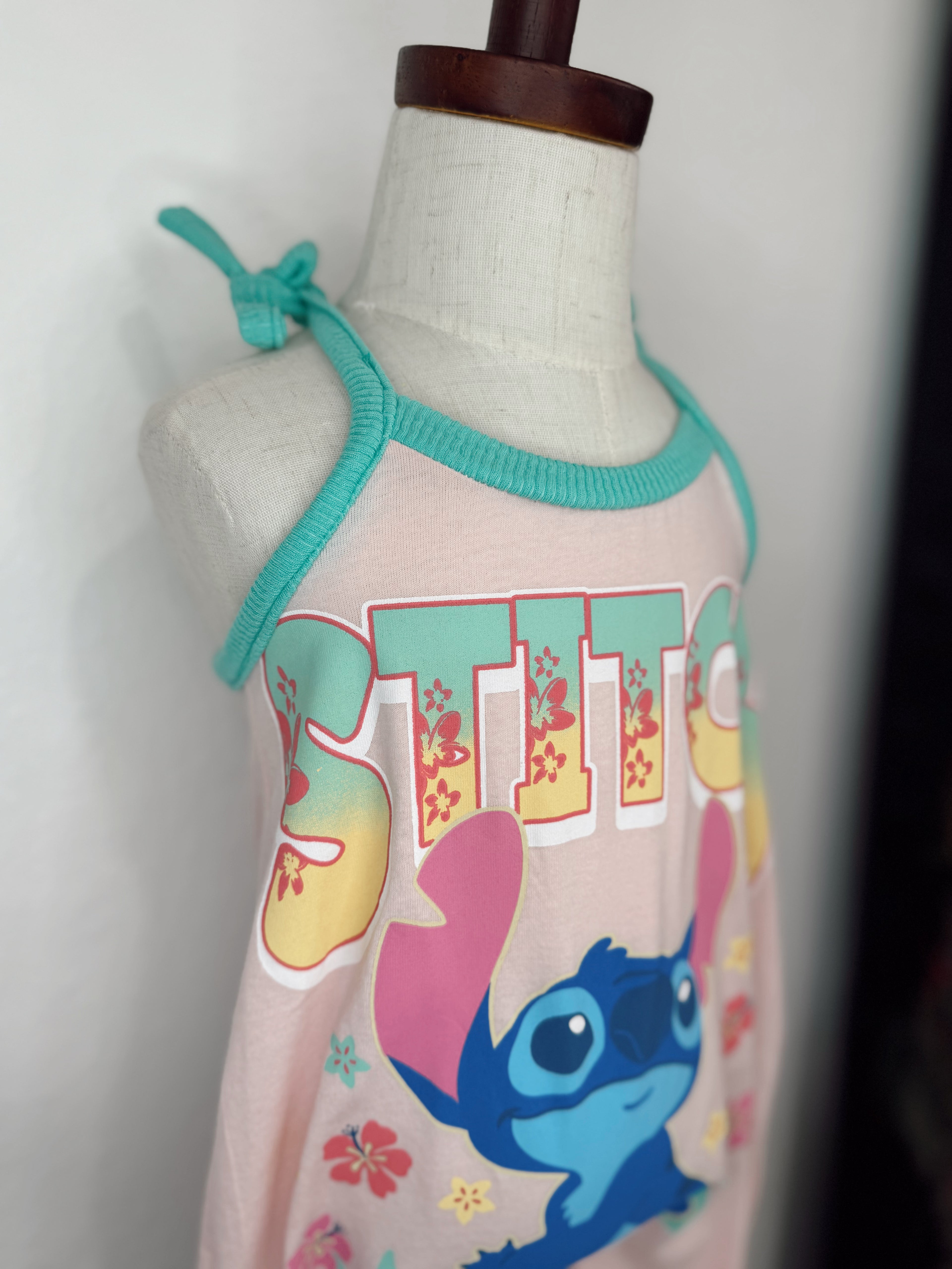 6/9M Stitch Upcycle Terran Romper