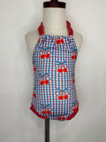6/9M Cherry Halter Romper