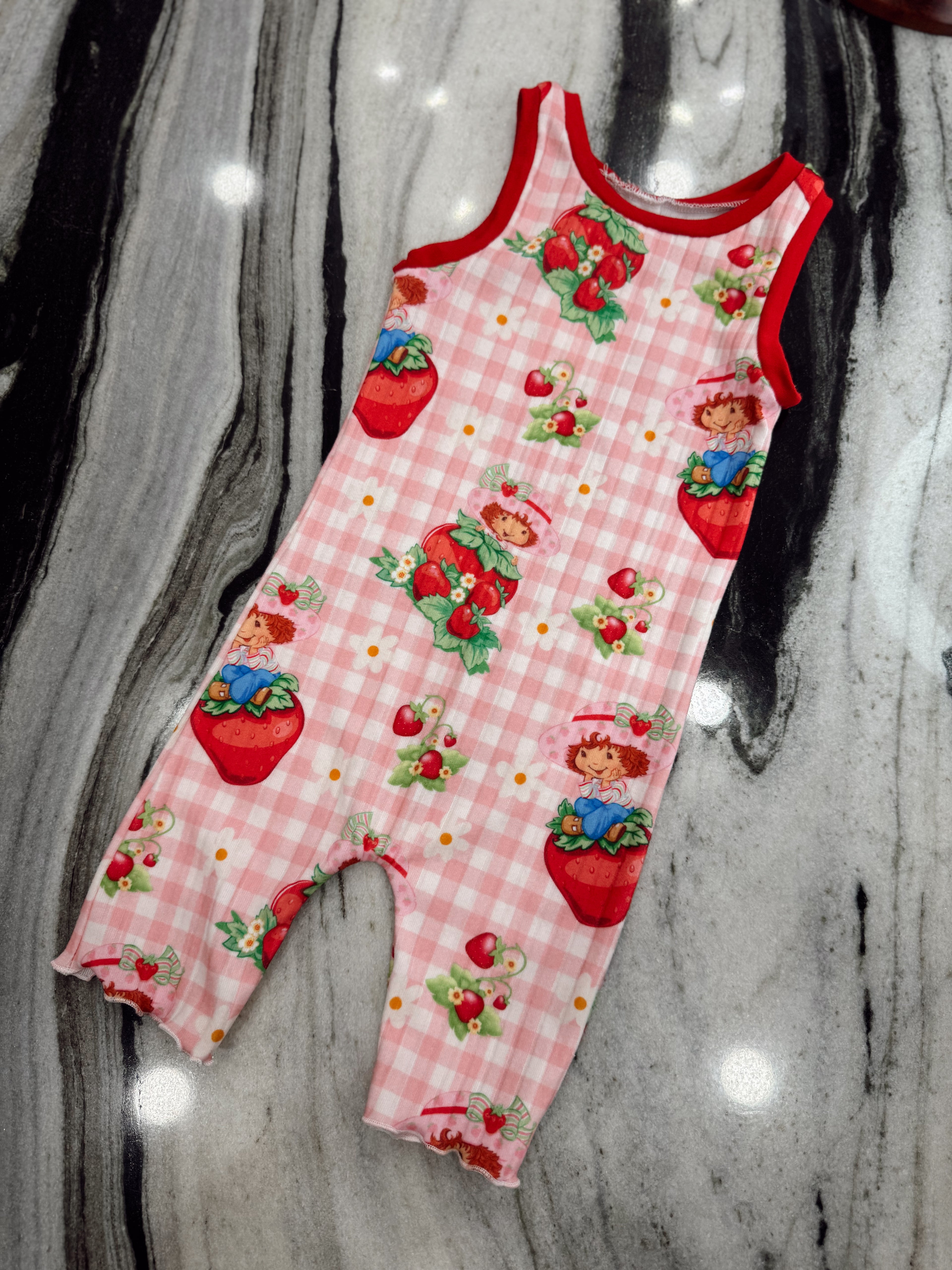 9/12M Shortcake Ollie Romper