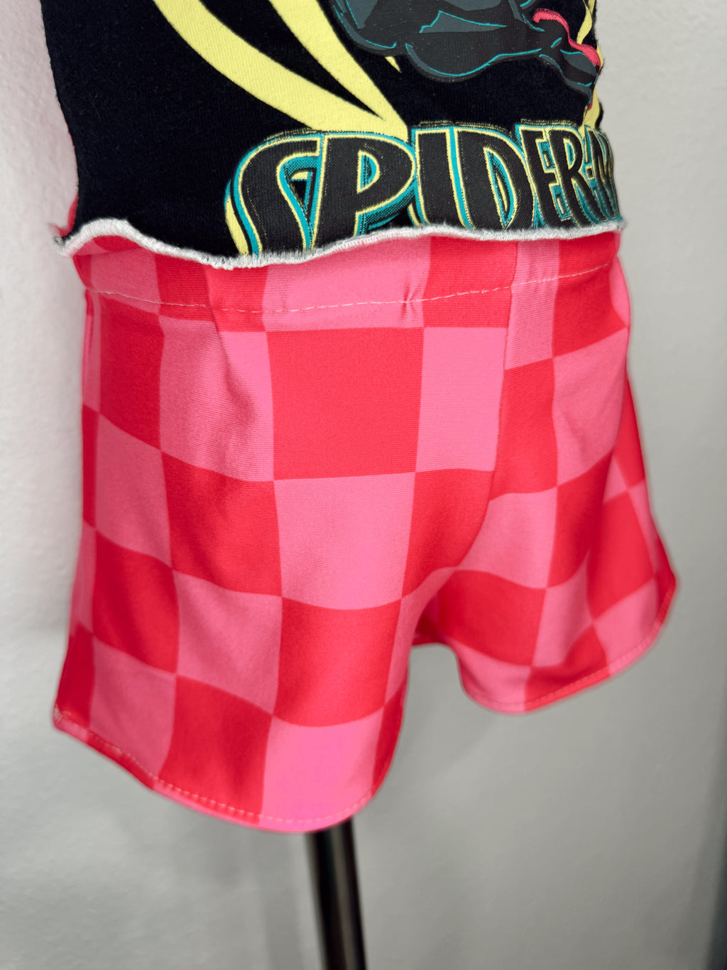 2T Spider-Man Upcycle Halter Top & Comfy Shorts