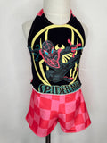2T Spider-Man Upcycle Halter Top & Comfy Shorts