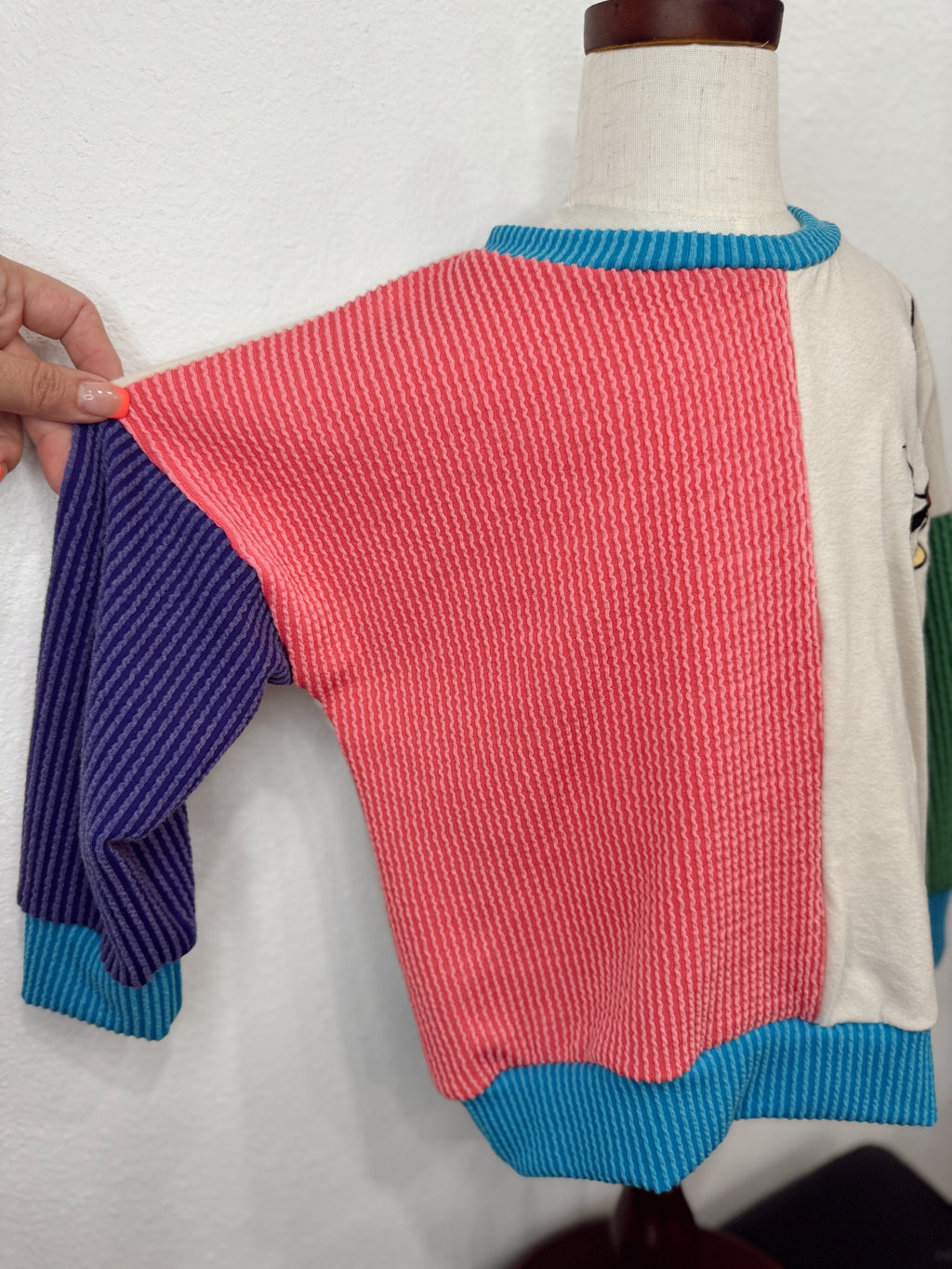 3T Upcycle Mickey Pullover