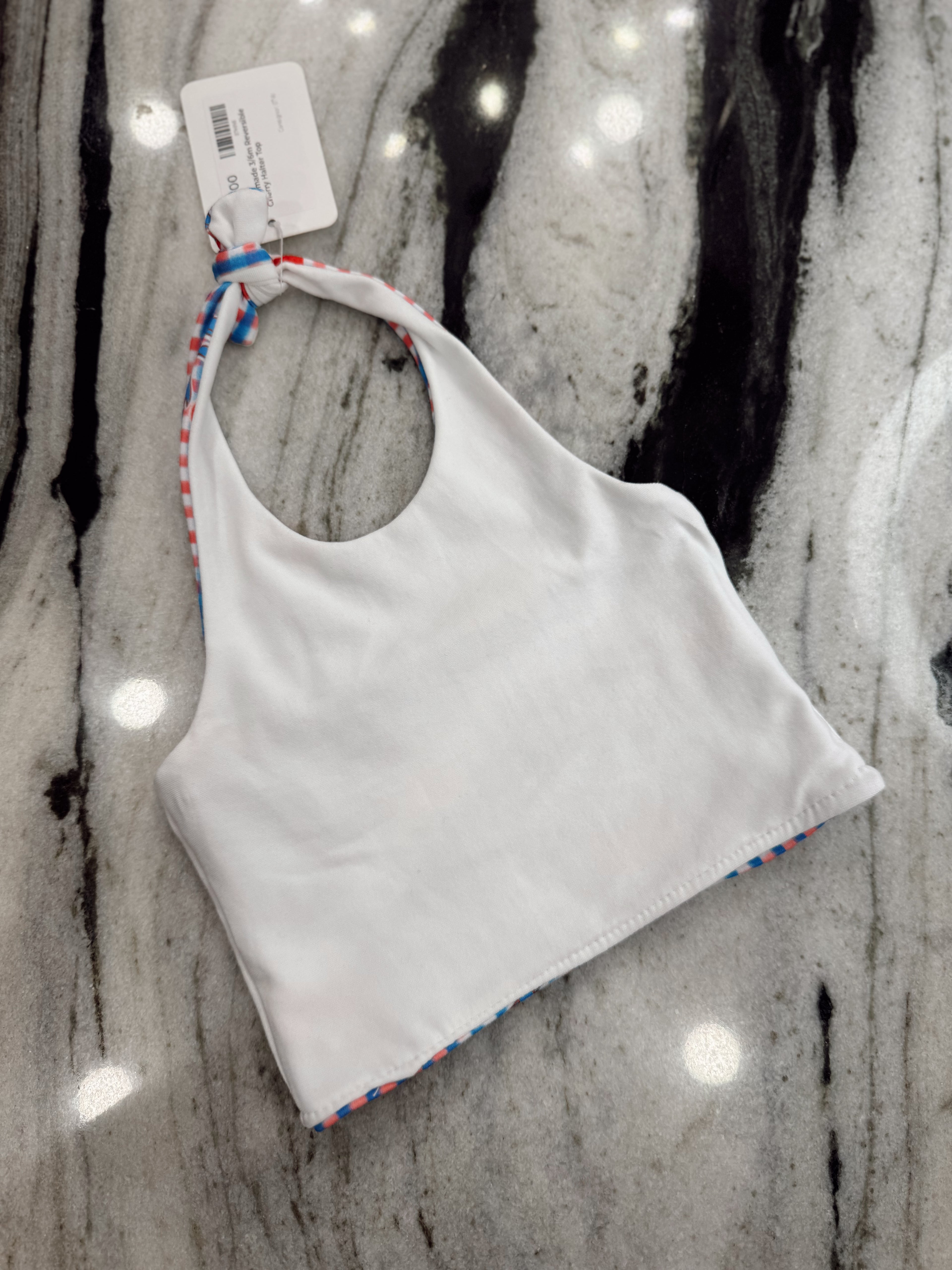 3/6M Reversible Halter Romper