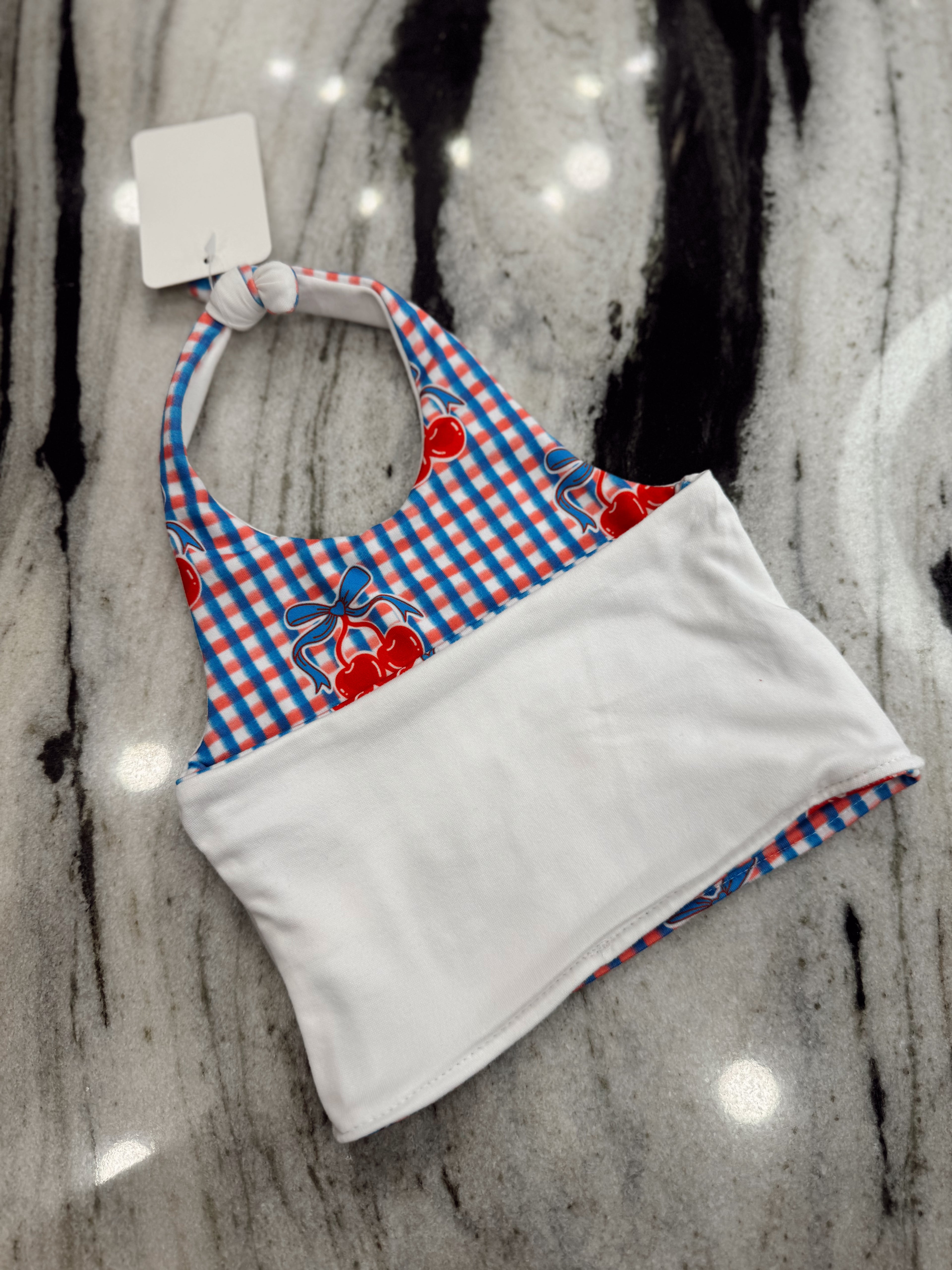 3/6M Reversible Halter Romper