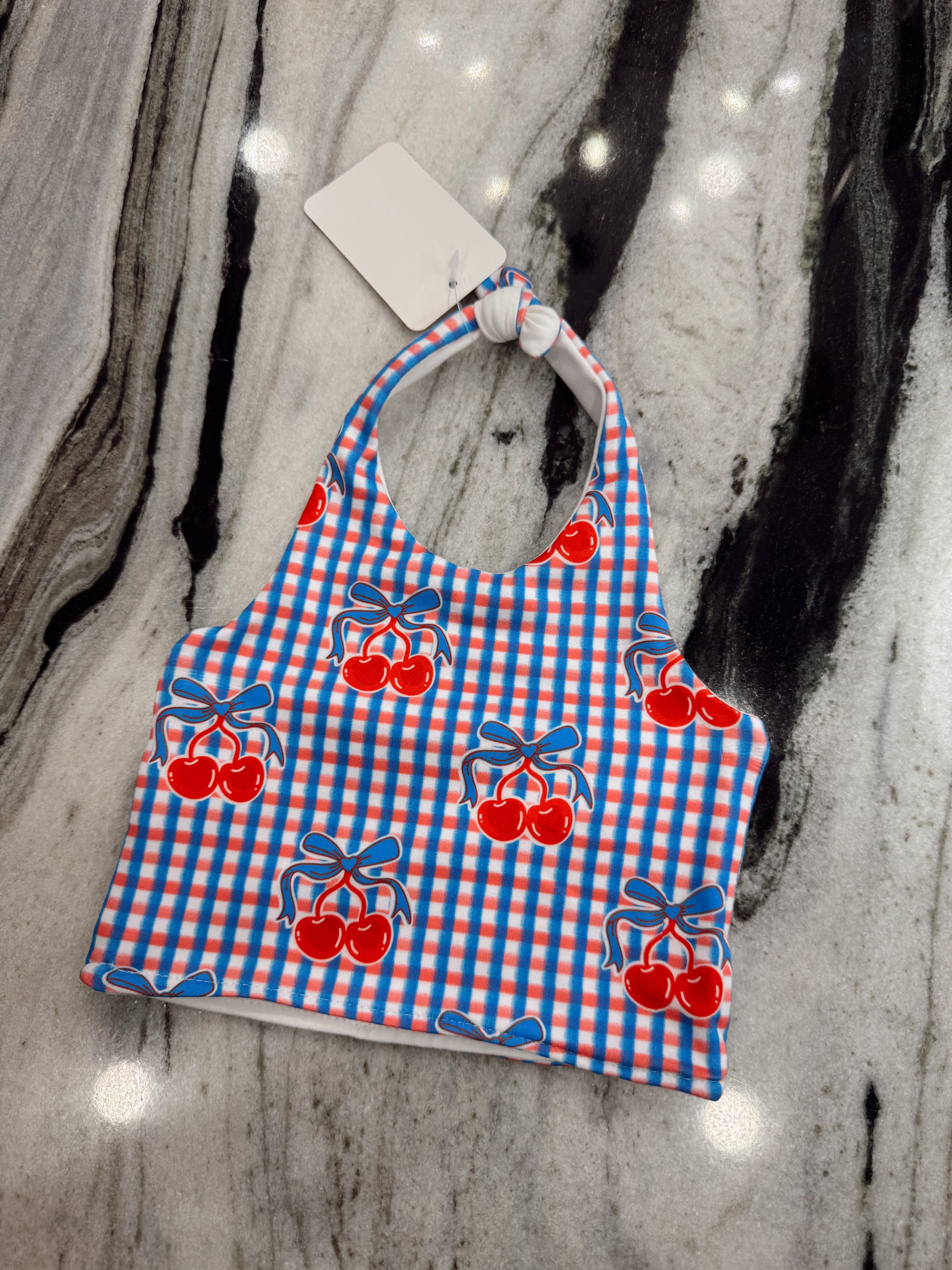 3/6M Reversible Halter Romper