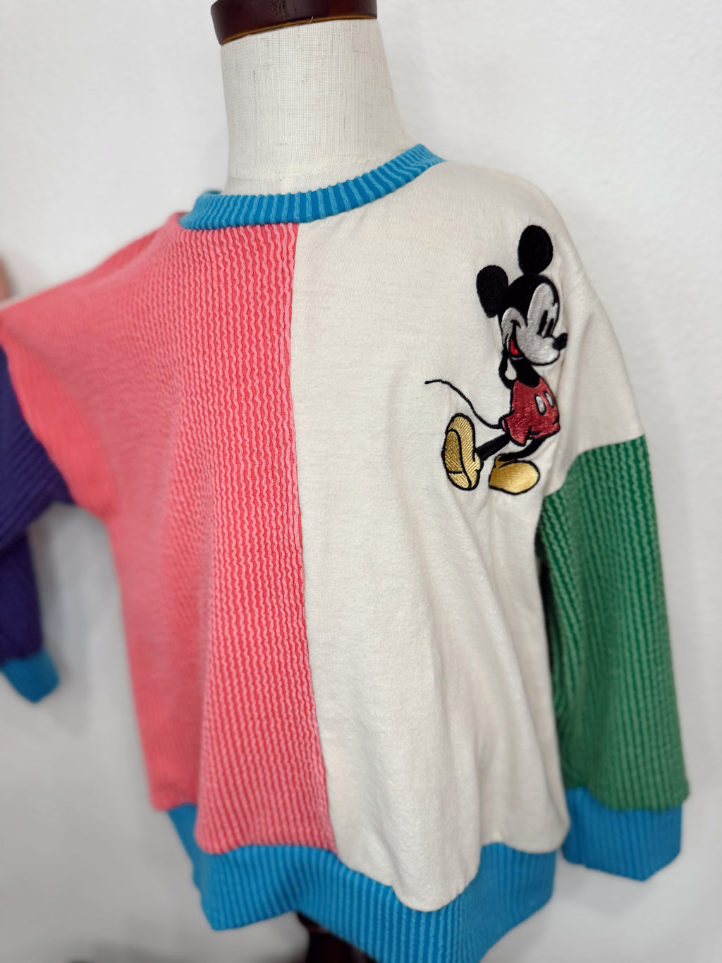 3T Upcycle Mickey Pullover