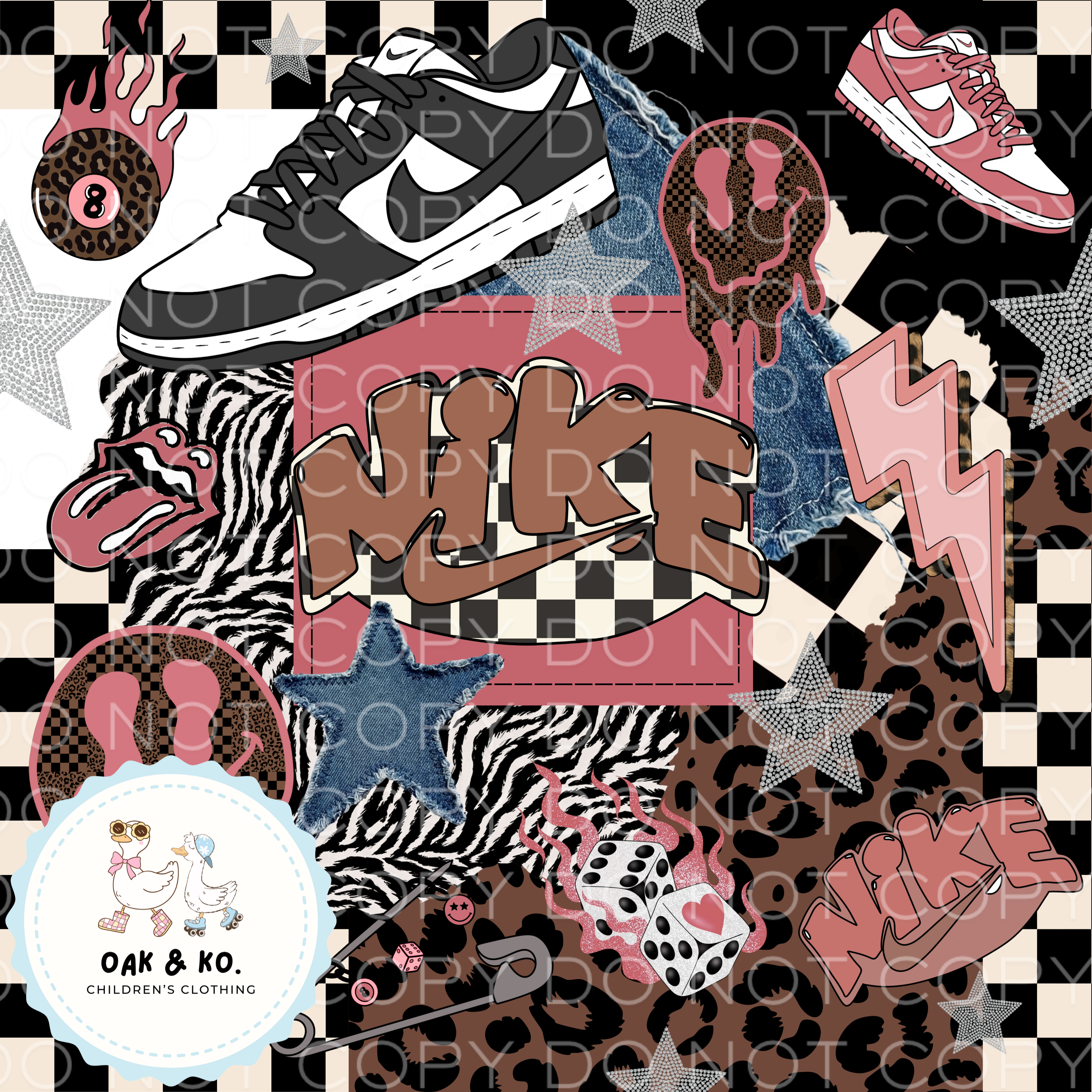 Check Patchwork Boujee Seamless