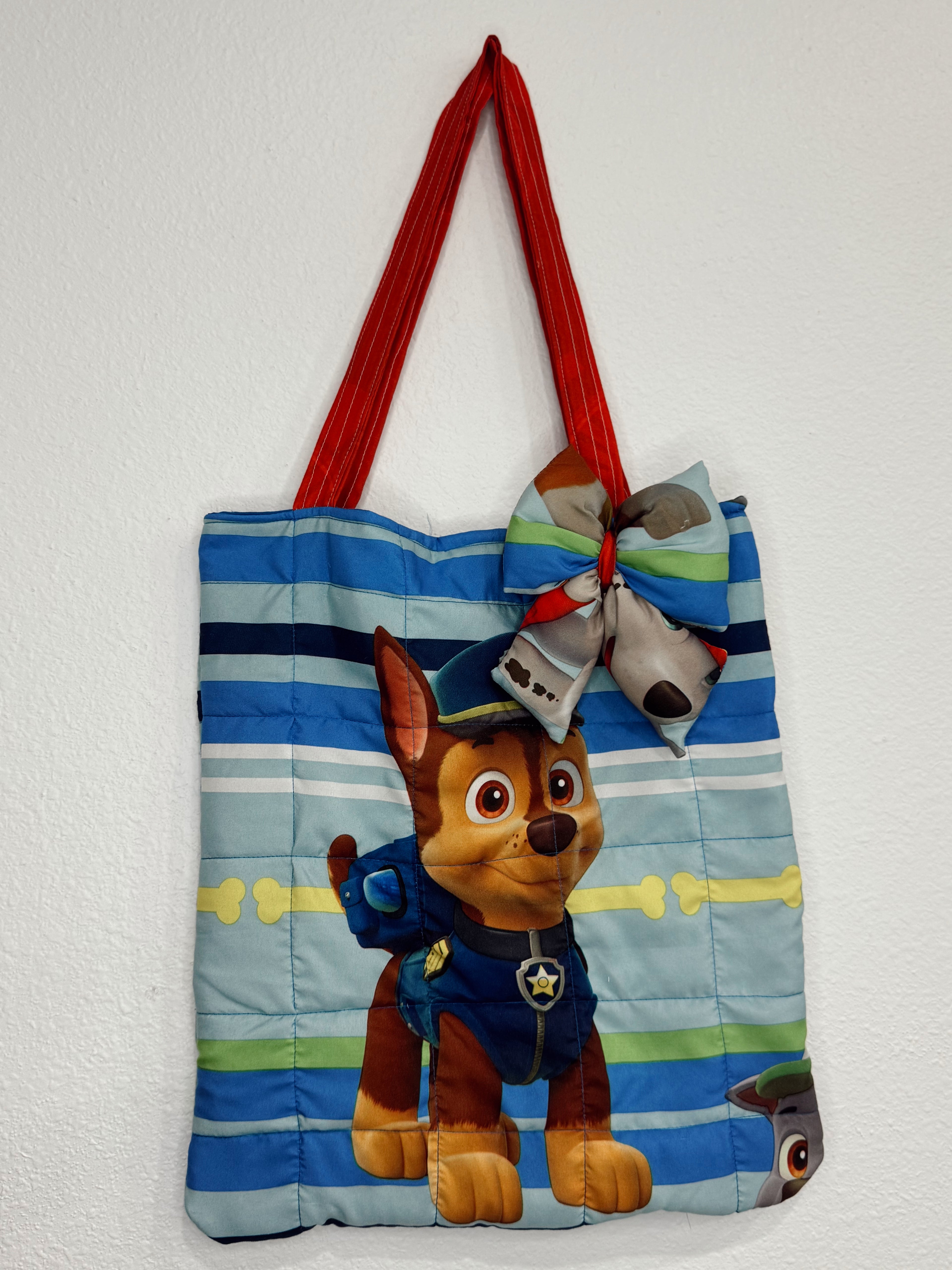 Paw Patrol Tote Bag Removeable Bow
