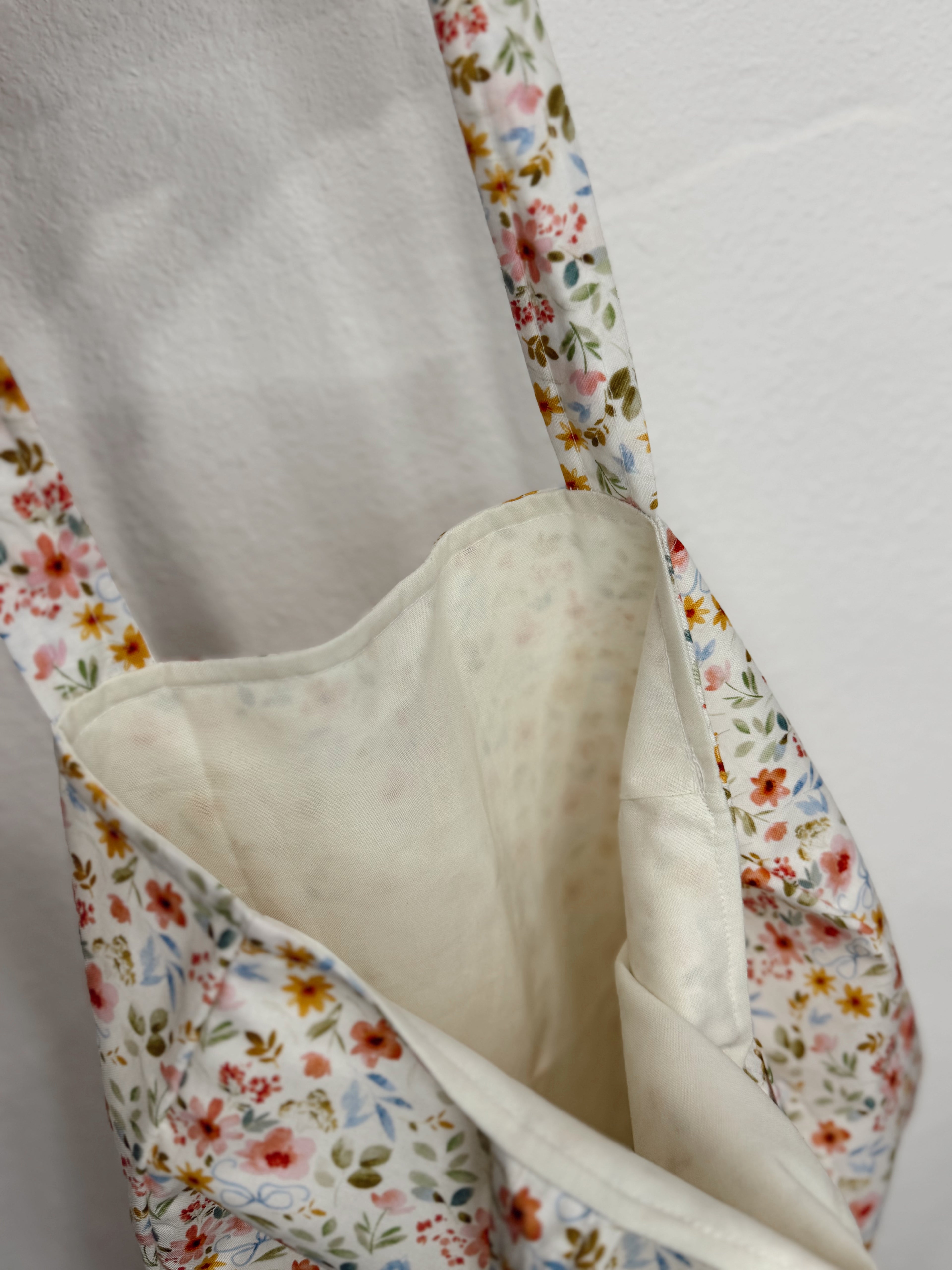 Floral Bow Tote Bag